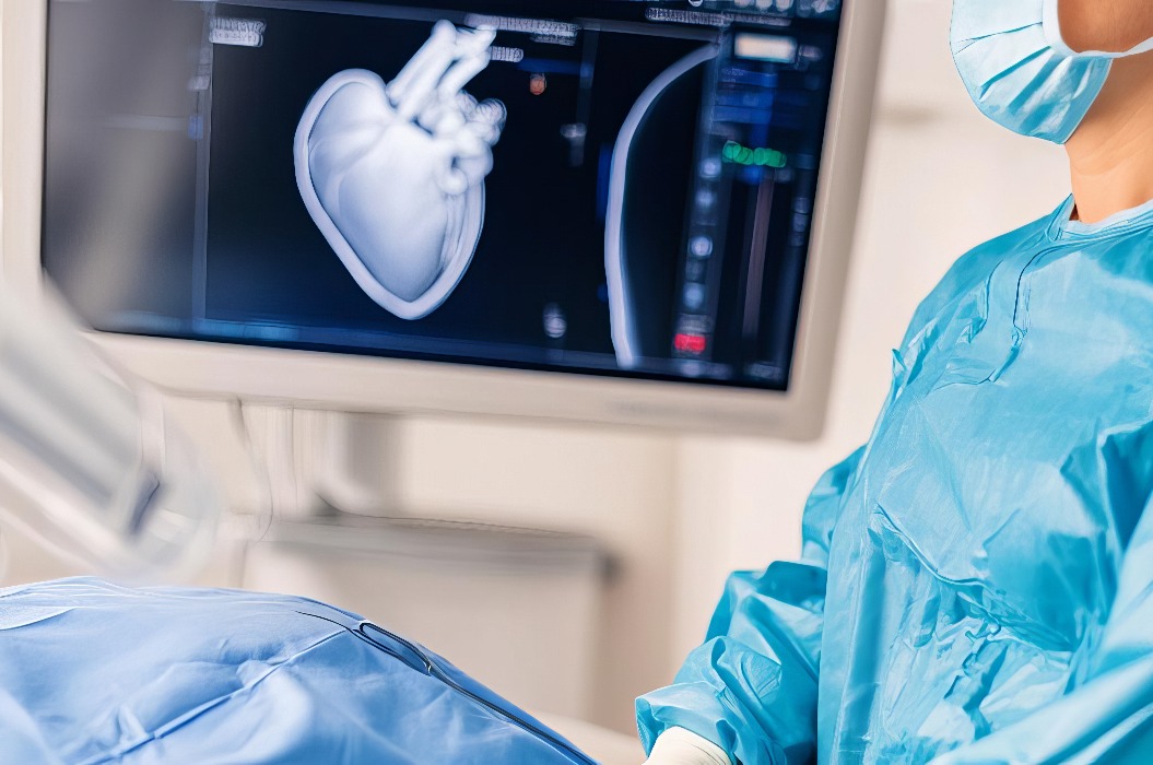 Kardiologieabteilung mit hochmodernen Katheterlabors und Herzüberwachung, Herzgesundheit, Präzisionsbehandlung